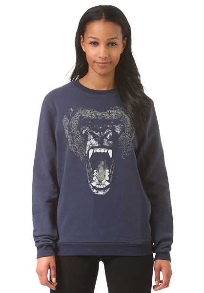 Supremebeing Novio Brullenaffe - Blu Donna Accogliente Jumpers (I6858)